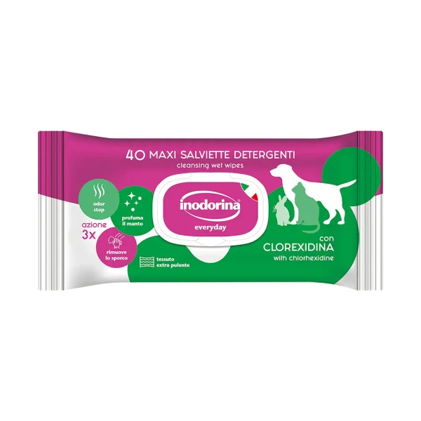 Toallitas Clorexidina, 40 uds, Inodorina